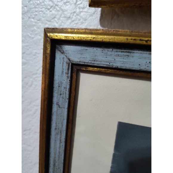 Framed Art Print Nautical Sailboats Panoramic Sea 28x11 MCM Modernist - Picture 6 of 10